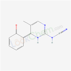 [[(4E)-5-methyl-4-(6-oxo-1-cyclohexa-2,4-dienylidene)-3H-pyrimidin-2-yl]amino]formonitrile cas  52872-49-8