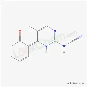 Molecular Structure of 52872-49-8 ([(6E)-5-methyl-6-(6-oxocyclohexa-2,4-dien-1-ylidene)-1,6-dihydropyrimidin-2-yl]cyanamide)