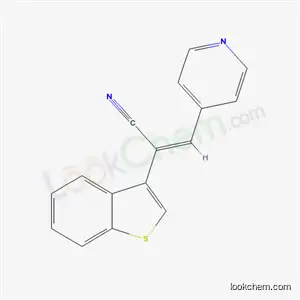 Molecular Structure of 59237-05-7 ((2Z)-2-(1-benzothiophen-3-yl)-3-pyridin-4-ylprop-2-enenitrile)