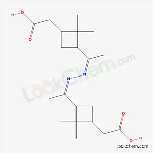 3,3′-[1,1′-(ヒドラジン-1,2-ジイリデン)ジエチル]ビス[2,2-ジメチルシクロブタン-1-酢酸]