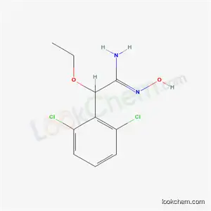 Molecular Structure of 33954-74-4 (2-(2,6-Dichlorophenyl)-2-ethoxy-N1-hydroxyacetamidine)