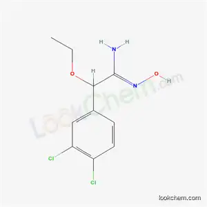 Molecular Structure of 33954-76-6 (2-(3,4-Dichlorophenyl)-2-ethoxy-N1-hydroxyacetamidine)