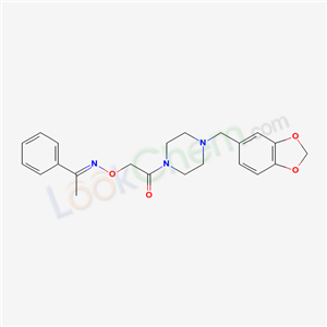 Acetophenone O-[[4-(3,4-methylenedioxybenzyl)piperazino]carbonylmethyl]oxime