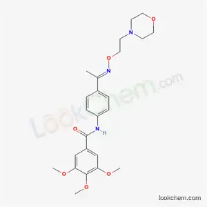 Molecular Structure of 69365-69-1 (4'-(3,4,5-Trimethoxybenzoylamino)acetophenone O-(2-morpholinoethyl)oxime)
