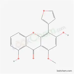9H-Xanthen-9-one, 4-(3-furanyl)-3,8-dihydroxy-1-methoxy-