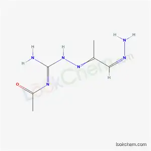Molecular Structure of 692-77-3 (N-[(E)-amino{2-[(1Z)-1-hydrazinylidenepropan-2-ylidene]hydrazinyl}methylidene]acetamide)