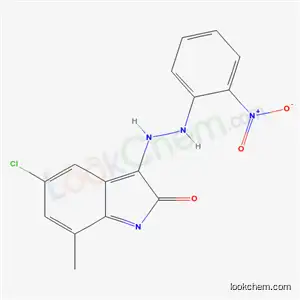 Molecular Structure of 21231-31-2 (5-chloro-7-methyl-3-[2-(2-nitrophenyl)hydrazino]-2H-indol-2-one)