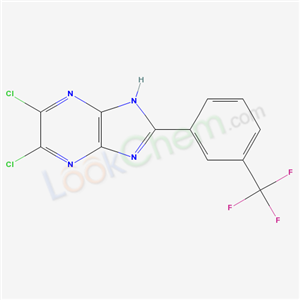 5,6-dichloro-2-(3-(trifluoromethyl)phenyl)-1H-imidazo[4,5-b]pyrazine cas  58885-11-3