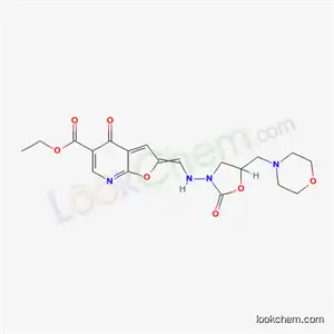 Ethyl 4-hydroxy-2-(N-(5-(morpholinomethyl)-2-oxo-3-oxazolidinyl)formimidoyl)furo(2,3-b)pyridine-5-carboxylate