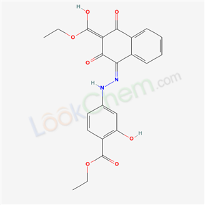 ethyl 4-[(2E)-2-[(3Z)-3-(ethoxy-hydroxy-methylidene)-2,4-dioxo-tetralin-1-ylidene]hydrazinyl]-2-hydroxy-benzoate cas  65862-28-4