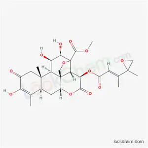 methyl (11beta,12alpha,13xi,15beta)-3,11,12-trihydroxy-15-{[(2E)-3-(2-methyloxiran-2-yl)but-2-enoyl]oxy}-2,16-dioxo-13,20-epoxypicras-3-en-21-oate