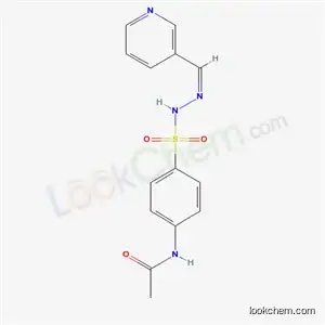 Molecular Structure of 5154-67-6 (N-(4-{[(2E)-2-(pyridin-3-ylmethylidene)hydrazino]sulfonyl}phenyl)acetamide)