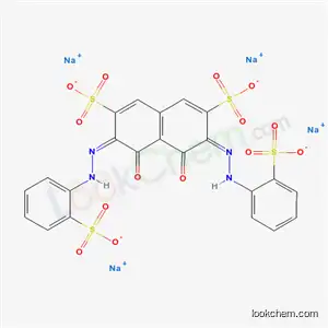 3,6-ビス(2-スルホフェニルアゾ)-4,5-ジヒドロキシナフタレン-2,7-ジスルホン酸テトラナトリウム