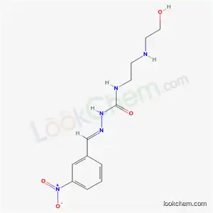 N-(2-((2-Hydroxyethyl)amino)ethyl)-2-((3-nitrophenyl)methylene)hydrazinecarboxamide