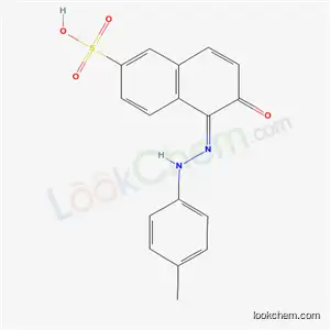 Molecular Structure of 6283-28-9 ((5Z)-5-[(4-methylphenyl)hydrazono]-6-oxo-5,6-dihydronaphthalene-2-sulfonic acid)