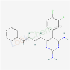 5-(3,4-dichlorophenyl)-6-[(1E,3E)-4-phenylbuta-1,3-dienyl]pyrimidine-2,4-diamine cas  47480-68-2