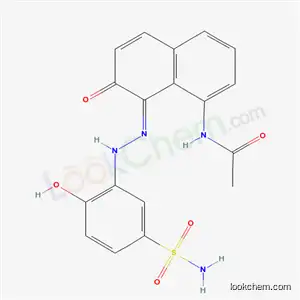 3-(8-アセチルアミノ-2-ヒドロキシ-1-ナフチルアゾ)-4-ヒドロキシベンゼンスルホンアミド