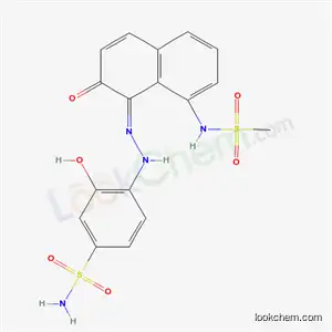 3-ヒドロキシ-4-[[2-ヒドロキシ-8-[(メチルスルホニル)アミノ]-1-ナフタレニル]アゾ]ベンゼンスルホンアミド