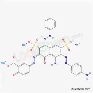5-[[4-[[8-アミノ-7-[(4-アミノフェニル)アゾ]-1-ヒドロキシ-3,6-ビス[(ソジオオキシ)スルホニル]-2-ナフタレニル]アゾ]フェニル]アゾ]-2-ヒドロキシ安息香酸ナトリウム
