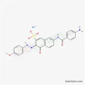 7-[(4-아미노벤조일)아미노]-4-히드록시-3-[(4-메톡시페닐)아조]-2-나프탈렌술폰산 나트륨염