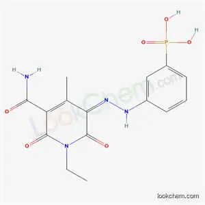3-カルバモイル-1-エチル-6-ヒドロキシ-4-メチル-5-(3-ホスホノフェニルアゾ)-2-ピリドン