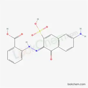 Molecular Structure of 68133-35-7 (2-[(6-amino-1-hydroxy-3-sulpho-2-naphthyl)azo]benzoic acid)