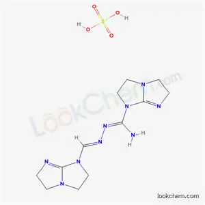 2,3,5,6-テトラヒドロ-N-[イミノ[(2,3,5,6-テトラヒドロ-1H-イミダゾ[1,2-a]イミダゾール)-1-イル]メチル]-1H-イミダゾ[1,2-a]イミダゾール-1-カルボイミドアミド?硫酸塩