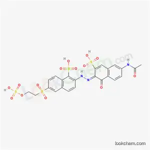 2-[[6-(アセチルアミノ)-1-ヒドロキシ-3-スルホ-2-ナフチル]アゾ]-6-[[2-(スルホオキシ)エチル]スルホニル]-1-ナフタレンスルホン酸
