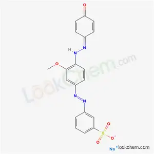 나트륨 3-[[4-[(4-히드록시페닐)아조]-3-메톡시페닐]아조]벤젠술포네이트