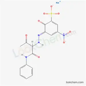 2-ヒドロキシ-5-ニトロ-3-[[2-オキソ-1-[(フェニルアミノ)カルボニル]プロピル]アゾ]ベンゼンスルホン酸ナトリウム