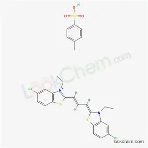 벤조티아졸륨, 5-클로로-2-(3-(5-클로로-3-에틸-2(3H)-벤조티아졸릴리덴)-1-프로페닐)-3-에틸-, 4-메틸벤젠설폰산 염(1:1)