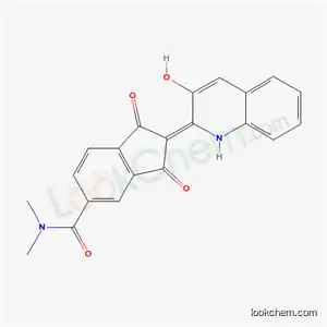2,3-ジヒドロ-2-[3-ヒドロキシキノリン-2(1H)-イリデン]-N,N-ジメチル-1,3-ジオキソ-1H-インデン-5-カルボアミド