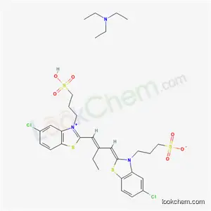 벤조티아졸륨, 5-클로로-2-[2-[[5-클로로-3-(3-설포프로필)-2(3H)-벤조티아졸릴리덴]메틸]-1-부테닐]-3-(3-설포프로필)-, 내부 소금, 복합물 N,N-디에틸에탄아민 함유