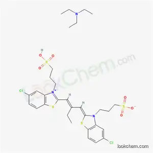 벤조티아졸륨, 5-클로로-2-[2-[[5-클로로-3-(3-설포프로필)-2(3H)-벤조티아졸릴리덴]메틸]-1-부테닐]-3-(3-설포프로필)-, 내부 소금, 복합물 N,N-디에틸에탄아민 함유