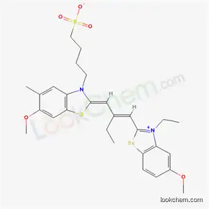 2-[2-[(3-エチル-5-メトキシベンゾセレナゾール-2(3H)-イリデン)メチル]-1-ブテニル]-6-メトキシ-5-メチル-3-(4-スルホナトブチル)ベンゾチアゾール-3-イウム