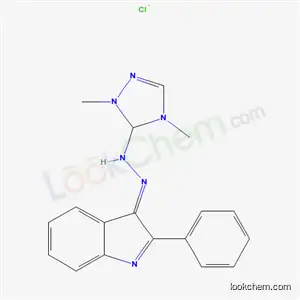 1,4-ジメチル-5-[(2-フェニル-1H-インドール-3-イル)アゾ]-1H-1,2,4-トリアゾール-4-イウム?クロリド