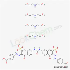 4,4′-[カルボニルビス[イミノ(1-ヒドロキシ-3-スルホ-6,2-ナフタレンジイル)アゾ]]ビス(安息香酸)?4(2,2′-イミノビスエタノール)