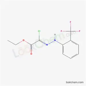 Molecular Structure of 35229-86-8 (ethyl (2Z)-chloro{2-[2-(trifluoromethyl)phenyl]hydrazinylidene}ethanoate)