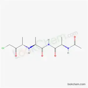 Molecular Structure of 38320-48-8 ((2S)-2-(acetylamino)-N-[(2S)-2-{[(1S)-3-chloro-1-methyl-2-oxopropyl]amino}propanoyl]propanamide (non-preferred name))