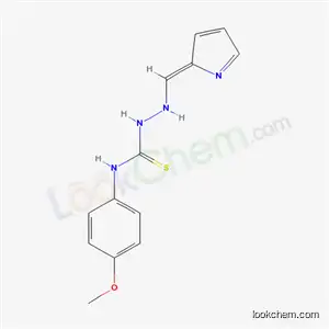 Molecular Structure of 19015-11-3 (N-(4-methoxyphenyl)-2-[(Z)-2H-pyrrol-2-ylidenemethyl]hydrazinecarbothioamide)