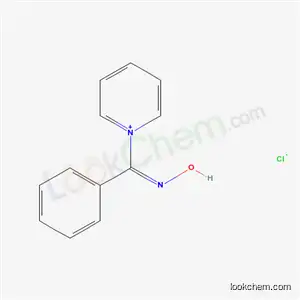 Molecular Structure of 19340-20-6 (1-[(E)-(hydroxyimino)(phenyl)methyl]pyridinium chloride)