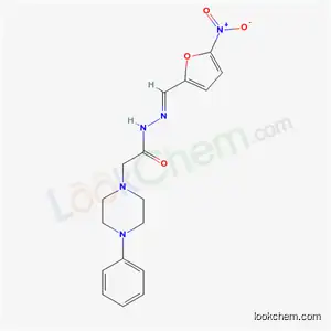 Molecular Structure of 33165-35-4 (5-Nitro-2-furaldehyde (4-phenyl-1-piperazinylacetyl)hydrazone)
