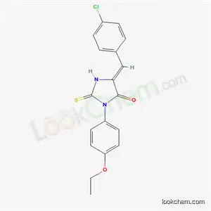 Molecular Structure of 62468-60-4 ((5Z)-5-[(4-chlorophenyl)methylidene]-3-(4-ethoxyphenyl)-2-thioxoimidazolidin-4-one)