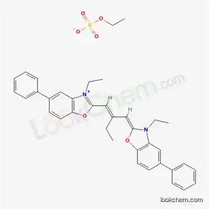 3-エチル-2-[2-[(3-エチル-5-フェニルベンゾオキサゾール-2(3H)-イリデン)メチル]-1-ブテニル]-5-フェニルベンゾオキサゾール-3-イウム?(エチルスルファート)アニオン