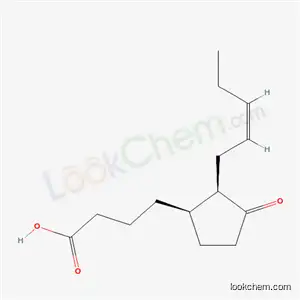 Molecular Structure of 136845-17-5 (4-{(1R,2R)-3-oxo-2-[(2Z)-pent-2-en-1-yl]cyclopentyl}butanoic acid)