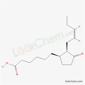 Molecular Structure of 136768-22-4 (6-{(1R,2R)-3-oxo-2-[(2Z)-pent-2-en-1-yl]cyclopentyl}hexanoic acid)