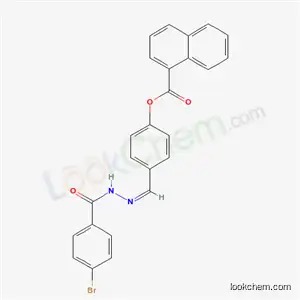Molecular Structure of 5566-33-6 (4-[(Z)-{[(4-bromophenyl)carbonyl]hydrazono}methyl]phenyl naphthalene-1-carboxylate)