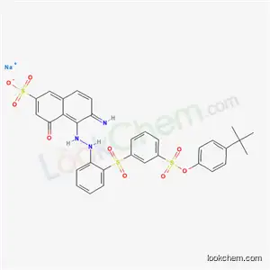 6-アミノ-5-[[2-[[3-[[4-(1,1-ジメチルエチル)フェノキシ]スルホニル]フェニル]スルホニル]フェニル]アゾ]-4-ヒドロキシ-2-ナフタレンスルホン酸ナトリウム