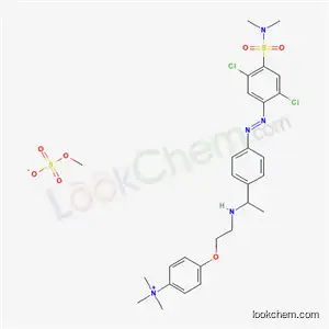 4-[2-[[4-[[2,5-ジクロロ-4-[(ジメチルアミノ)スルホニル]フェニル]アゾ]フェニル](エチル)アミノ]エトキシ]-N,N,N-トリメチルベンゼンアミニウム?メチルスルファート