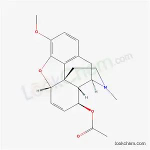 Molecular Structure of 63732-61-6 ((5alpha,8beta)-3-methoxy-17-methyl-6,7-didehydro-4,5-epoxymorphinan-8-yl acetate)